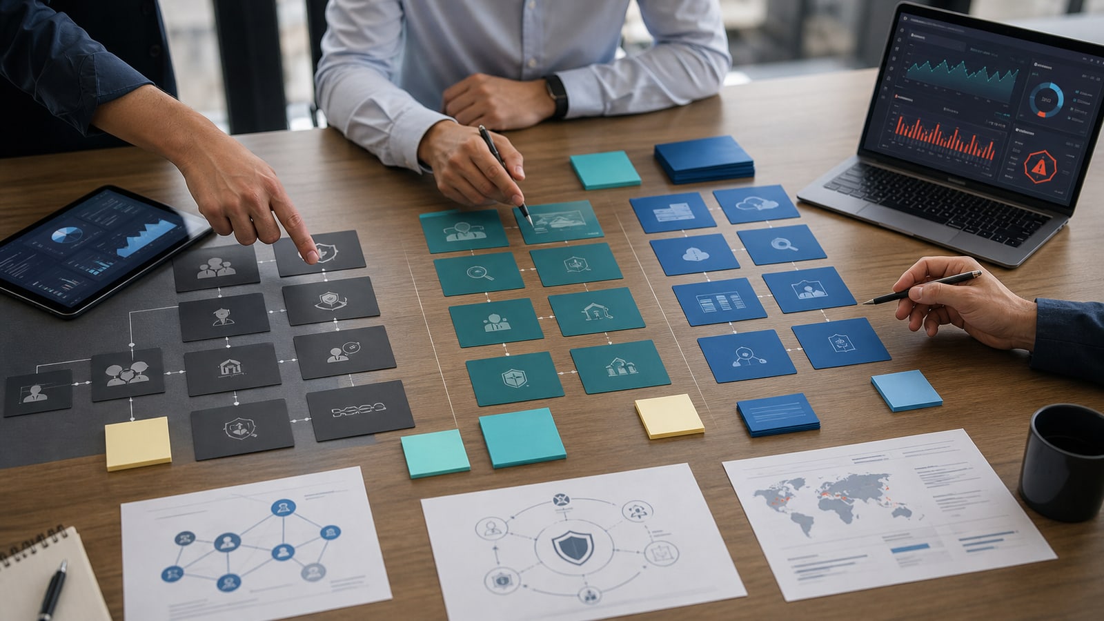 Mesa de trabajo para comparar modelos de detección, respuesta y seguridad gestionada