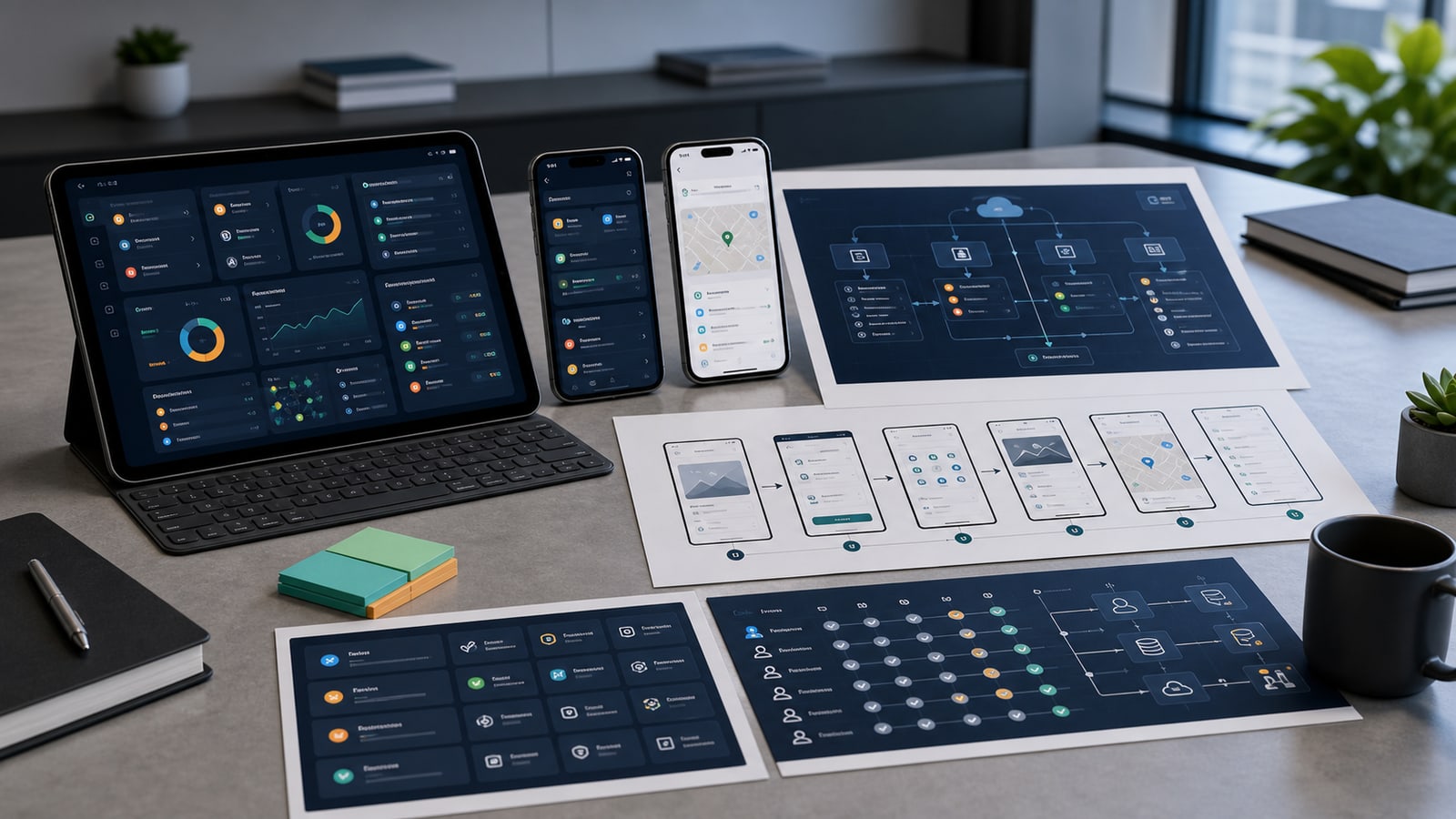 Aplicación móvil empresarial conectada a sistemas internos, permisos e integraciones
